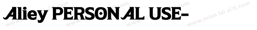 Aliey PERSONAL USE字体转换